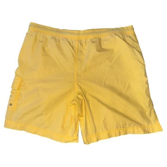 Polo Ralph Lauren Sport Vintage Men’s XXL Yellow Swim Trunks Bathing Suit Shorts - Picture 2 of 6